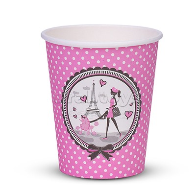 Набор посуды одноразовой "Париж" стаканы (10 шт)