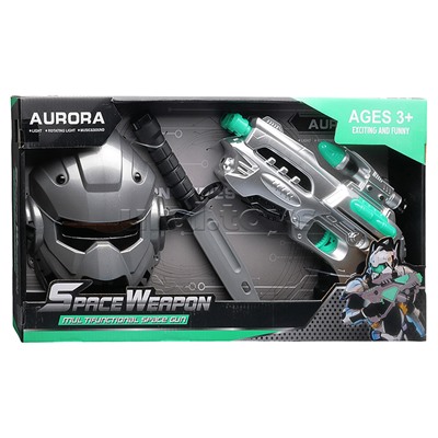 Набор оружия "Воин Галактики" (свет, звук) на батарейках, в коробке