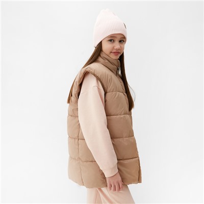 Жилет детский MINAKU, бежевый, рост 116 см