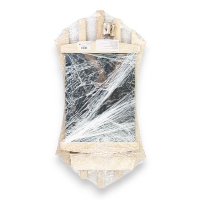 Зеркало для бани и сауны «Лесенка», 75×40 см, с полкой, 3 крючка