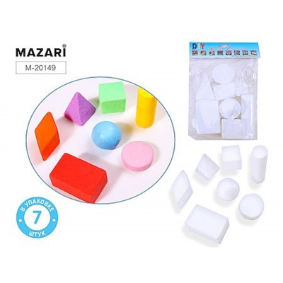 Набор пенопластовых заготовок для декора "Геометрия" 7 шт. M-20149 Mazari