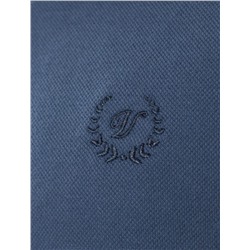 Футболка поло с плетеным воротником на пуговицах из эластичного хлопка