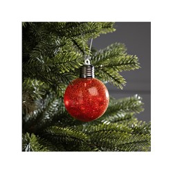 Ёлочный шар «Рассвет», d=8 см, 1 LED, от батареек LR44×3, свечение тёплое белое