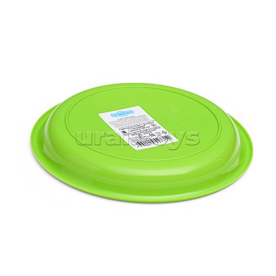 Тарелка плоская детская с декором "Смешарики" 185мм (Зеленый)