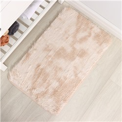 Коврик Доляна «Пушистик», 50×80 см, бежевый