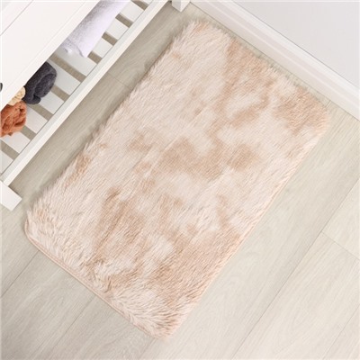 Коврик Доляна «Пушистик», 50×80 см, бежевый