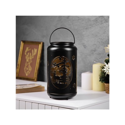 Фигура световая «Олень в лесу», 12.3×23 см, 1 LED. батарейки АААх3(не в компл.), свечение тёплое белое