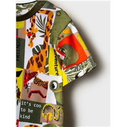 Комплект детский трикотажный для мальчиков: джемпер (футболка), брюки