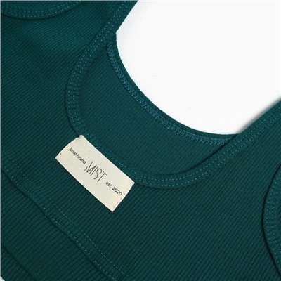 Топ укороченный женский Mist Old School, размер 44, зелёный