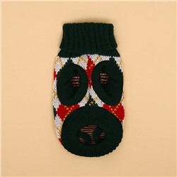 Свитер для животных «Шахматы», XS (ДС 17, ОШ 17, ОГ 23-37 см)