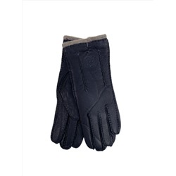 Женские перчатки из натуральной кожи, цвет черный