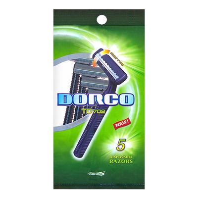 Станок для бритья одноразовый DORCO TD-702 (5 шт.), TD 702-5P