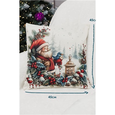 Наволочка декоративная новогодняя 2 шт рогожка НАТАЛИ, 1221264