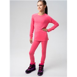 Термокомплект трикот. для девочек: фуфайка (футболка) с длин. рук, брюки