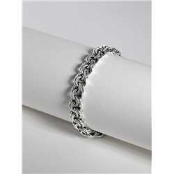 Браслет из чернёного серебра - Бисмарк, 20 см 925 пробы БРБ15020ч