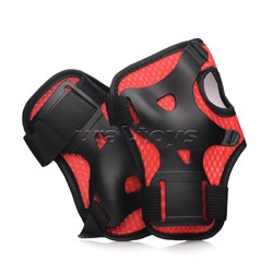 Набор защиты для катания (цвет красно/черный)