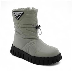 Дутики А5016-16 зеленые