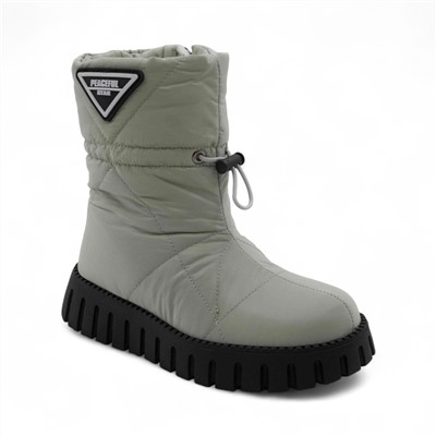 Дутики А5016-16 зеленые