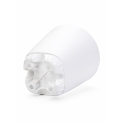 Горшок для цветов «Гранд», 8 л, d=24 см, h=25 см, пластиковый, с прикорневым поливом, белый