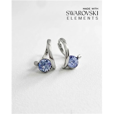 Серьги с кристаллами Swarovski