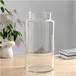 Ваза «Кассандра-5 Флорариум банка», d=15 см, h=36×18.5 см, толщина стекла 2.5 мм, прозрачная