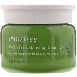 Innisfree, корректирующий крем с экстрактом зеленого чая, 50 мл (1,69 унции)