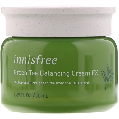 Innisfree, корректирующий крем с экстрактом зеленого чая, 50 мл (1,69 унции)