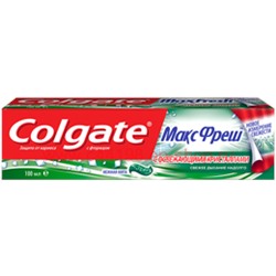 Colgate зубная паста "Макс Фреш"Зеленая (нежная мята) 100мл