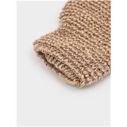 Мочалка - варежка для тела Доляна, массажная, 22×11 см, бежевая