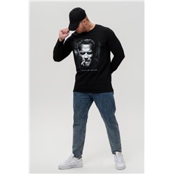 8523/1 футболка с дл.рукавом унисекс (Черный_шварценеггер)