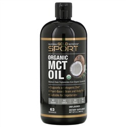 California Gold Nutrition, SPORTS, органическое масло MCT, неароматизированное, 946 мл (32 жидк. унции)
