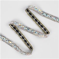 Стразы термоклеевые «Овалы», 9 мм, 4.5±0.5 м, цвет серебряный