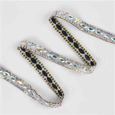 Стразы термоклеевые «Овалы», 9 мм, 4.5±0.5 м, цвет серебряный