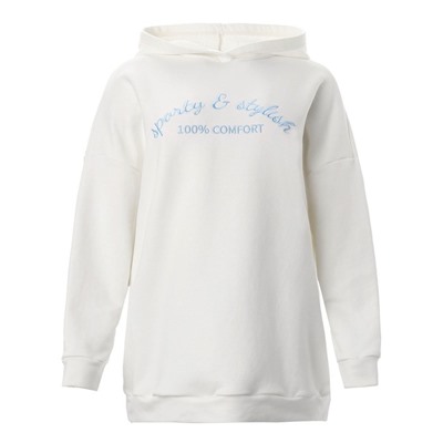 Худи женское MINAKU: SPORTY & STYLISH, цвет экрю, размер 50-52