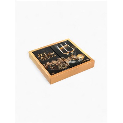 Подарочный набор новогодний «Все мечты сбудутся», чай 50 г, шоколад 70 г