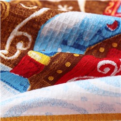 Набор новогодних кухонных полотенец Доляна «С новым годом» 35×60 см-4 штуки, 100% хлопок