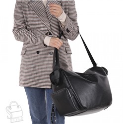 Сумка женская кожаная 18081 black Polina&Eiterou  в Новосибирске