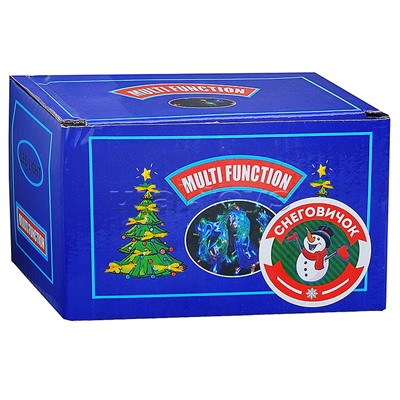 Электрогирлянда светодиодная 6*0,7м, 192 лампы, синий