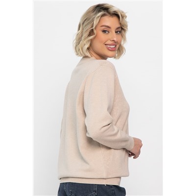 Джемпер хлопковый Кристина (бежевый) Б14626-4М
