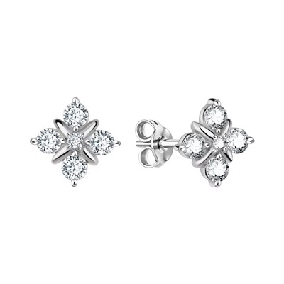 Серьги из серебра куб.циркон., Л-27180