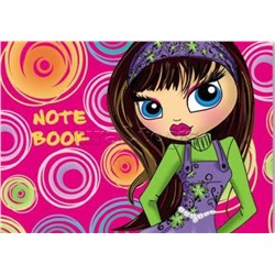 Записная книжка "Красотка" 156*115,тиснение,на кольцах