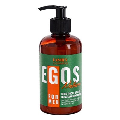 Крем после бритья Nature EGOS for men восстанавливающий, 285 мл
