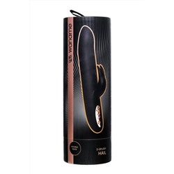 Черный вибратор-кролик Waname D-Splash Hail - 23,8 см.