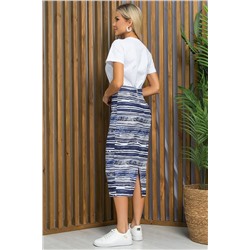 Юбка Ялта (сине-белая) Ю13389-10М