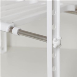 Полка под раковину раздвижная, 26×50(70)×38 см, белая