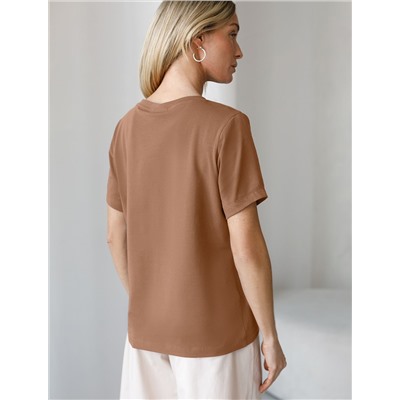 Футболка из премиального хлопка с эластаном