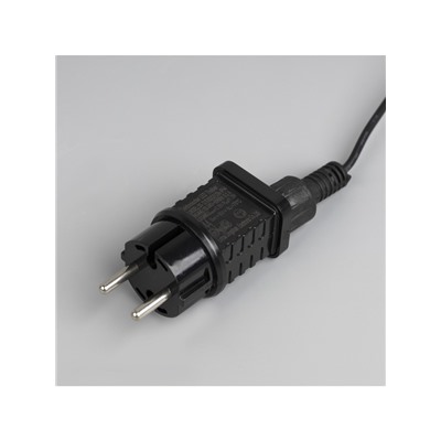 Гирлянда «Белт-лайт» 5 м с насадками «Роса», IP44, УМС, тёмная нить, 50 LED, свечение мульти, 3 В