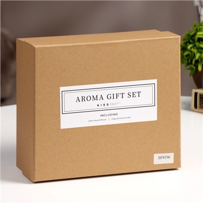 УЦЕНКА Набор подарочный: диффузор 120 мл, свеча аром., 120 г, Английская груша и фрезия