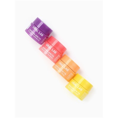 Бальзамы для губ, набор 4 шт. × 3 г, URAL LAB