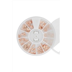 Nail Art Набор металлического декора для маникюра №13, розовое золото KRISTALLER, 1107730